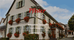 Desktop Screenshot of brauerei-pfister.de