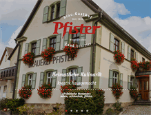 Tablet Screenshot of brauerei-pfister.de